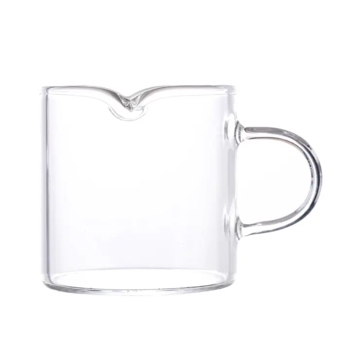 Taza De Café De Vidrio Borosilicato Grueso Doble Boca Para Espresso Ecológica Translúcida Utensilios De Cocina Para El Hogar - 1
