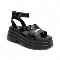 Sandalias mujer negro y leopardo con plataforma y triple suela.Comodidad y Estilo para Verano Planta del pie acolchada Diseño Elegante y Ligero Altamoda - details 4