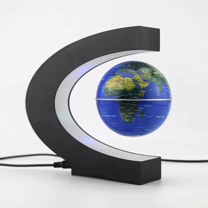 Lámpara De Decoración Magnética Flotante Globe LED Mapa Mundial Electrónico Lámpara Antigravedad Regalo De Cumpleaños Para El Hogar - 1