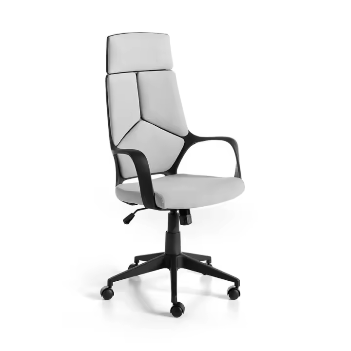 ANGEL CERDÁ 4076C Silla oficina giratoria gris , Gris  Negro , Tela , 63 x 63 x 117/127 cm. - 1