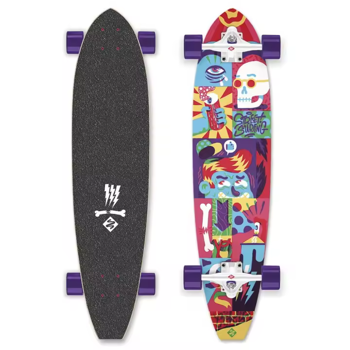 Street Surfing Longboard Cut Kicktail 36´ Comics - 1