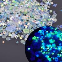 10g Mezcla De Lentejuelas Luminosas Para Brillar En La Oscuridad Con Diseño De Nieve Y Pluma Redonda Concauda Para Decoración De Joyería Y Uñas - details 11