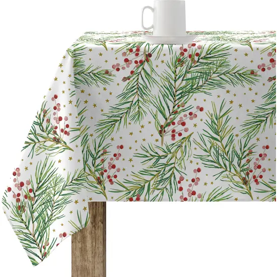 BL BELUM - Mantel Navidad - Mantel antimanchas Mesa Rectangular Resinado - Mantel resinado (tacto plastificado) - Mantel Mesa - Mantel Mesa hogar ( cm) - Mantel Elegante Made By BL BELUM - Mantel No traspasan Líquidos Made Spain - 1