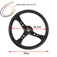 Volante De Carreras Para Coches 14 Pulgadas PU Deportivo Universal Para Desviaciones Volante De Automóvil De Material PU - details 6