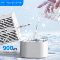 PORCHEDDU Refrigerador portátil, mini refrigerador de Aire 4 en 1 con Tanque de Agua de 900 ml, 4 velocidades de ventilador, 2 Modos de rociado, ossilación de 90 °, Luces de Colores, temporizador para oficina en casa - details 2