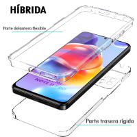 Funda Para Xiaomi Redmi Note 13 12 11 10 9 8 7 8T 9S Mi 11 11T 12 12X 12T Pro Lite 13C Poco C65 Doble Cobertura 360 Transparente Carcasa Híbrida Delantera Flexible + Trasera Rígida Anti golpes Antiarañazos Absorbe Impactos Ajuste Perfecto - details 5