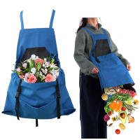 Bata De Trabajo Con Gran Bolsillo Para Jardinería Y Cosecha Bata De Mano Con Mochila Herramientas De Almacenamiento Y Organización Material Oxford - details 2