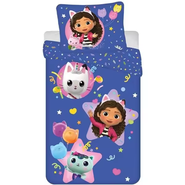Funda Nórdica Gabbys DollHouse + Funda almohada Infantil,140 x 200 cm, Cama 90 cm, New Import - Kiglam - 1