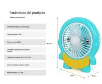 Ventilador eléctrico de dibujos animados para dormitorio de estudiantes, oficina, ventilador de escritorio silencioso, mini ventilador portátil pequeño para el hogar - details 1
