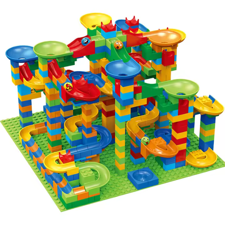 Juguetes De Bloques Creativos Para Niños DIY Con Carreras De Mármol Laberinto De Bolas Interacción Padres-Hijos Bloques De Construcción Subtamaño MEIZHI - 1