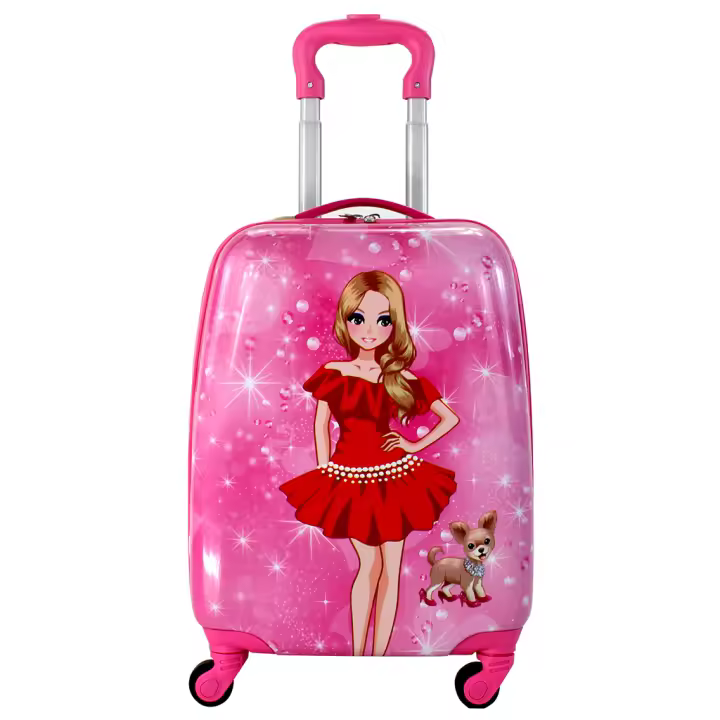 Maleta viaje maleta cabina estampada infantil 4 ruedas trolley maleta rigida dibujos infantiles 31X21X46CM - 1