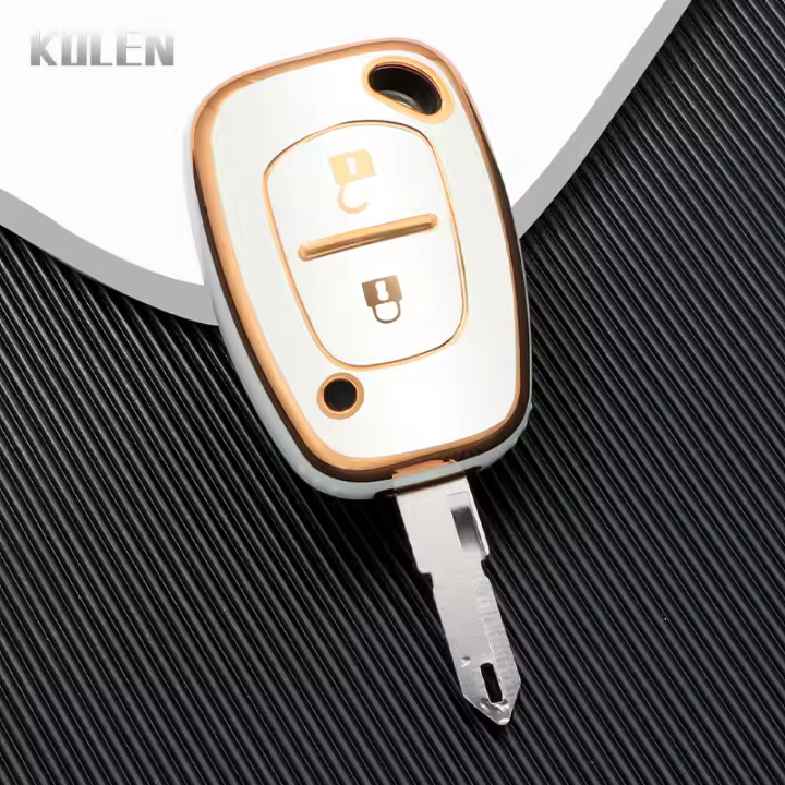 Funda De Llave De Coche TPU Para Vauxhall Opel Vivaro Renault Movano Trafic Kangoo Cubierta Protectora De 2 Botones Accesorios - 1