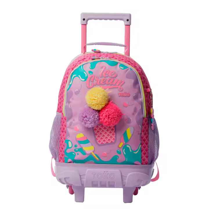 Totto Mochila infantil ruedas Ice Pop -Dimensiones:28.5 x 41 x 17 cm-Material: poliester - 1