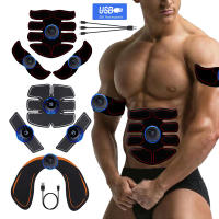 Estimulador Muscular EMS Eléctrico Entrenador De Músculos Abdominales Y Glúteos Masajeador Corporal Recargable Para Pérdida De Peso Y Fitness Trabaja En Abdomen Cintura Brazos Espalda Piernas Unisex - details 0
