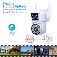 Cámara De Seguridad IP Wifi Exterior 360 Grados Grabación De Video Sin Cable Protección Para El Hogar Con Visión Nocturna Y Alarma Local - details 7