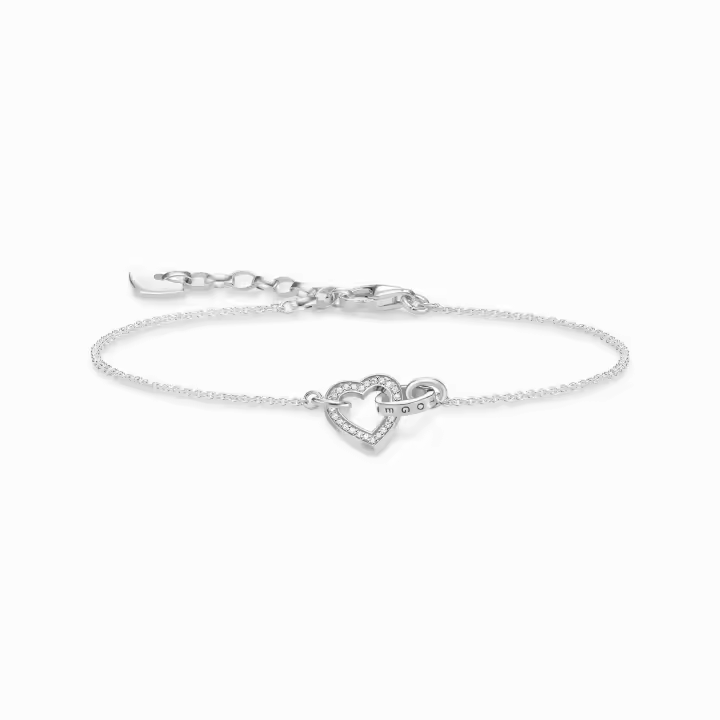 Thomas Sabo Pulsera Mujer corazón Together pequeño plata de ley 925 A1649-051-14-L19V - 1