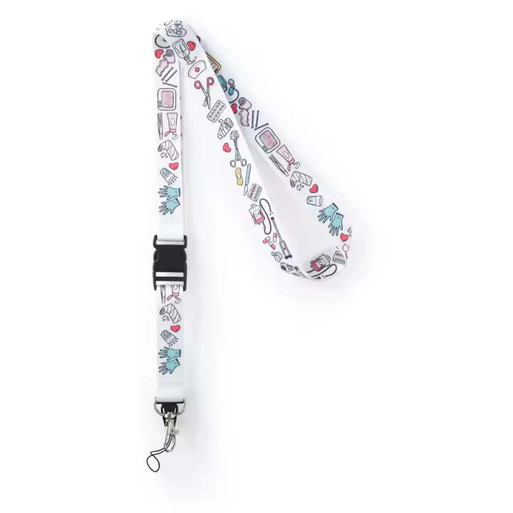 Lanyard enfermera Nursing. Calzame. Cinta, correa, cordón, llavero creativos. Para colgar tarjetas de identificación, llaves, regalos. Medicos y enfermeras - 1