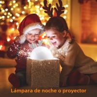 Lámpara De Noche Proyectora De Estrellas Con Altavoz BT Y Luz Rotatoria Para Habitación De Niños Lámpara De Mesa Para Bebé Con Proyector De Música LED Incluye Batería Recargable - details 2