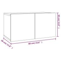 vidaXL Set de muebles para TV 2 pzas madera contrachapada gris Sonoma - details 6