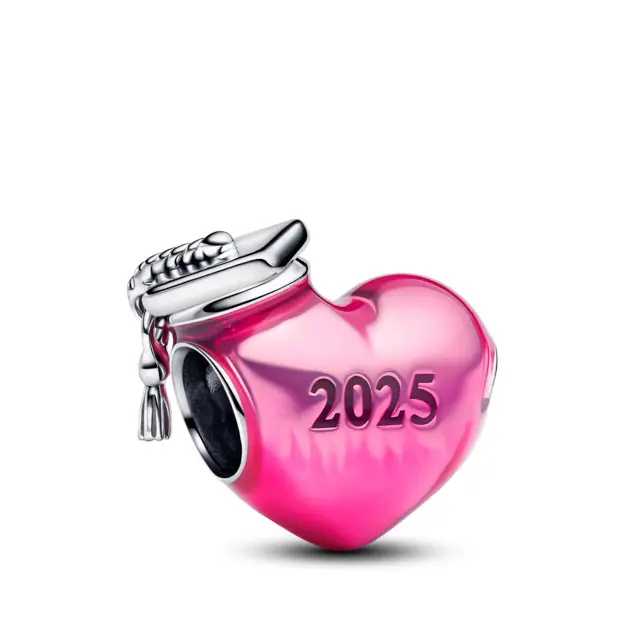 Pandora Charm en plata de ley Corazón Graduación 2025 793788C01 , para Mujer - 1