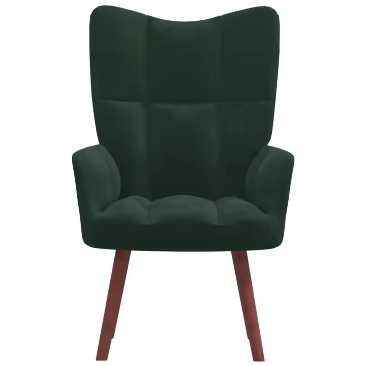 vidaXL Sillón de relax de terciopelo Gris claro, Gris oscuro, Verde oscuro Sillon Dormitorio Sillon Comodos Silla Relax Sillón Sofá - 1