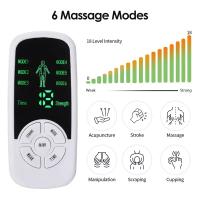 Estimulador muscular Eléctrico therapy digital decenas masajeador micro Corriente 6-velocdad, almohadilla de 4 electrodos, Salud Cuerpo Meridian masajeador - details 1