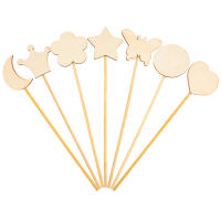 Juego De 12 Pinceles De Hada Creativos Para Niños Set De Juguetes DIY De Madera Graffiti Sticks Decoración De Habitación Para Niños - details 6