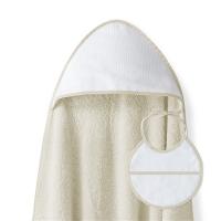 Interbaby capa de baño punto de cruz liso de un metro x un metro + babero de regalo - details 1
