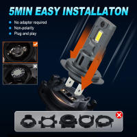 Dream Chaser Bombilla De Faro LED H7 Mini Inalámbrica 60W 20000LM 6500K Para Faros De Coche Lámparas Diódicas Automóviles 12V - details 3
