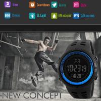 Reloj Digital Para Hombre YIKAZE X01 Multifuncional Militar Deportivo Resistente Al Agua Luminoso Estudiante Electrónico - details 3