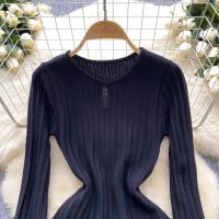Vestido Mini De Encaje Elegante Con Mangas Flared En Blanco Y Negro YuooMuoo Estilo Harajuku Para Mujer Vestido De Fiesta Coreano A-Line Cuello Redondo Sin Capucha - details 3