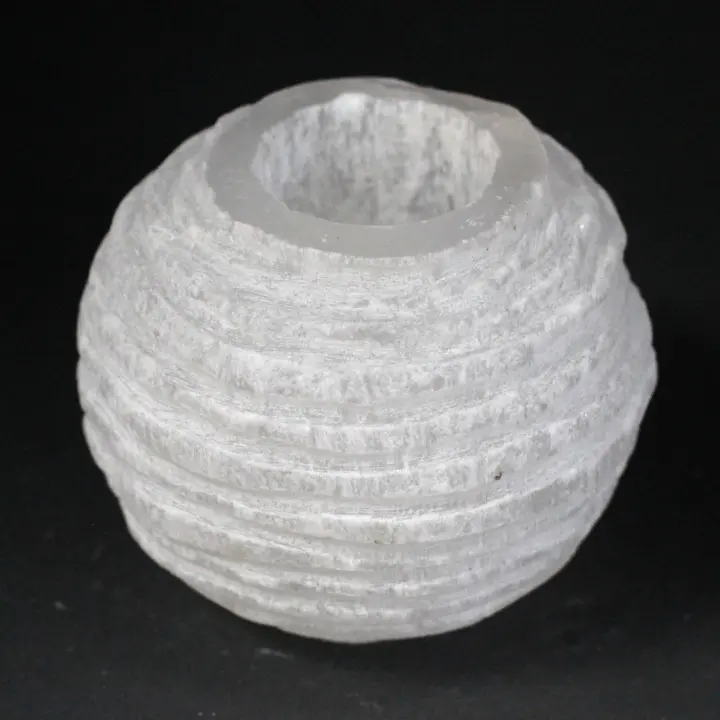 Candelero Selenite Bola de Nieve- 8 cm - 1