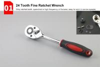 Juego De Herramientas De Reparación De Coche Profesional 46/53 Piezas Conjunto Premium Para Mantenimiento De Bicicletas Y Motocicletas Compacto Y Portátil - details 8