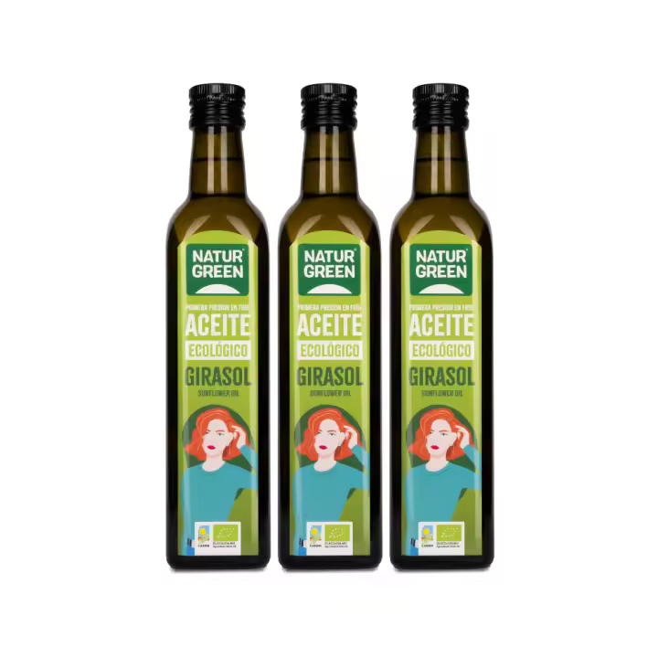 Pack 3x Aceite de Girasol Bio 500 ml - 1