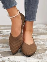 Zapatos Planos De Mujer Con Punta Puntiaguda Y Color Sólido Zapatos Slip-on Transpirables Y Casuales Ballet Flat Zapatos Para Mujer Loafer - details 29