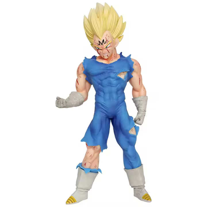 Figura De Acción Dragon Ball Z Majin Vegeta 20CM Super Saiyan Colección GK PVC Juguete Para Niños Regalo De Cumpleaños - 1