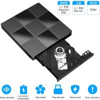 Disco Óptico Externo 7-en-1 USB 3.0 Tipo C Lector Y Grabador De CD DVD RW Para PC De Escritorio Y Portátil Compatibilidad Con DVD- RW Soporte De Corrección De Errores Hasta 8x - details 4