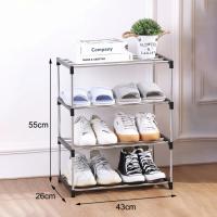 Organizador De Zapatos Multicapa Extensible Y Espacioso 3/4 Estante De Almacenamiento Para El Hogar Resistentes Al Humo Y Desmontable - details 1