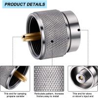 Adaptador De Tanque De Propano Para Estufa De Camping Estándar Americano Quemador De Gas Equipo De Camping Metálico Manual - details 5