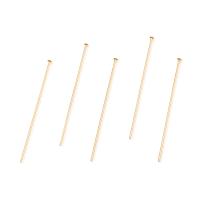 Pares De Clavos De Cabeza Redonda Y Plana De Oro Puro 14K Para La Creación De Joyas Pendientes Encuentros De Joyería - details 3