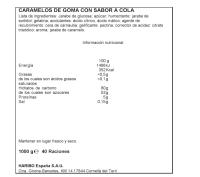 HARIBO MINI COLA PIKA 1KG Son los clásicos mini caramelos de goma con forma de refresco cola , que combina una irresistible textura y un intenso sabor a cola.Haribo Sabor top original - details 1