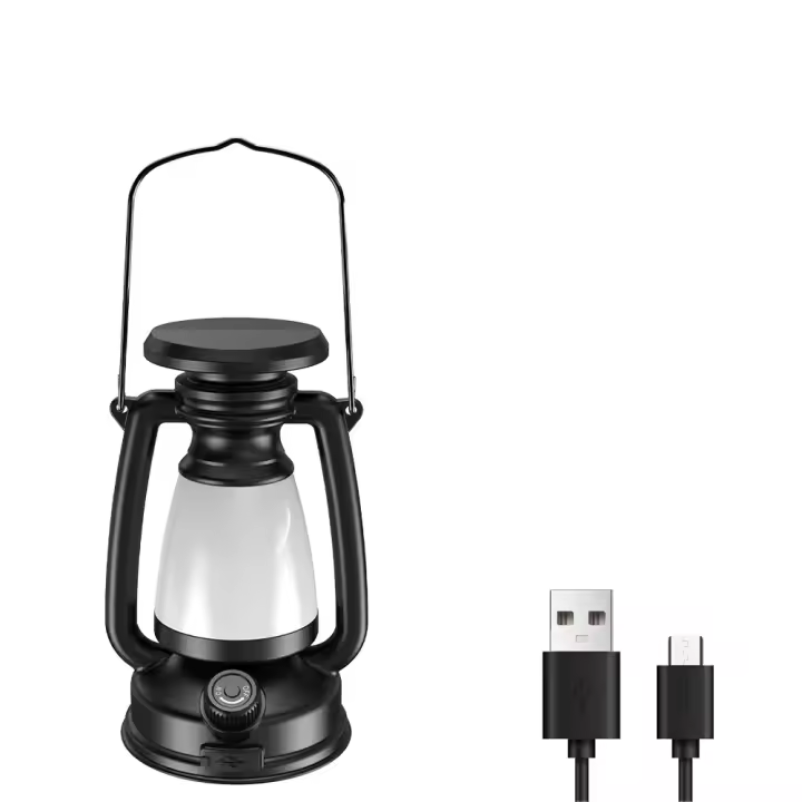 Lámpara De Camping Recargable USB Portátil Con Carga Solar 3000-5000K Dimmer Sin Etapas Luz Para Tents Material ABS Fuente De Luz LED - 1