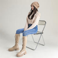 Jeans Térmicos Para Mujer Invierno Nieve Cálido Grueso Vaqueros Delgados Con Felpa Estilo Retro Azul Pantalones Largos Casual - details 14