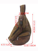 Mochila Hombro Solo Para Hombre Bolsa Cruzada Mensajera Militar Deportiva Viaje Con Portátil Rucksack Estilo Casual Material Saco De Tela Canvas - details 0