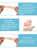 Corrector De Torque Para Dedos Del Pie Azul Unisex Para Hombres Y Mujeres Corregidor De Valgus Y Bunion Set De Separación De Huesos Grande Tamaño Para Ambas Piernas - details 2
