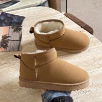 Botas De Plataforma Ultra Mini De Cuero Para Mujer Invierno Botines De Piel Acolchados Botas De Lujo Con Tacón Medio Y Cierre SLIP-ON - details 20