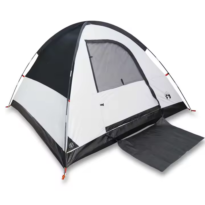 vidaXL Tienda de campaña iglú 3 personas tela opaca impermeable blanco - 1