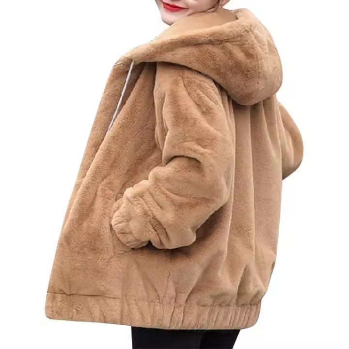 Abrigos De Mujer Bolsillos De Invierno Confort Vintage Forro Polar Suéter Navideño Elegante Y Cómoda Sudadera para Mujer Chaqueta Forro Polar para Mujer jersey polar mujer \t ropa mujer invierno elegante - 1
