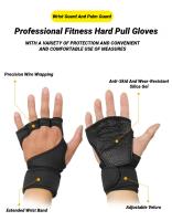Guantes De Entrenamiento Para Deportes Y Fitness Para Hombres Y Mujeres Protección De Muñeca Y Palma Para Levantamiento De Pesas Y Gimnasio - details 7