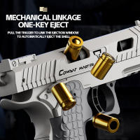 Pistola G17 De Juguete Con Ejection De Cargador Disparo Continuo Retroceso De Bala Regalo De Cumpleaños Y Navidad Para Niños Material Plástico - details 17